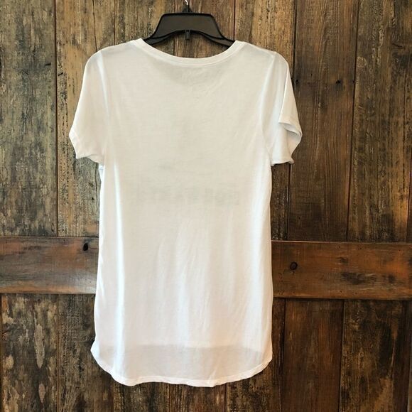 Harry Potter Sz L White Graphic Hogwarts Mystic Hat Short Sleeve Jersey T-Shirt - Picture 5 of 5